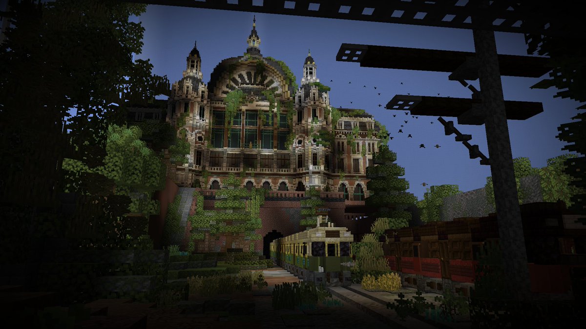#Minecraft
#Minecraftbuilds
#50人クラフト
『廃墟の駅』