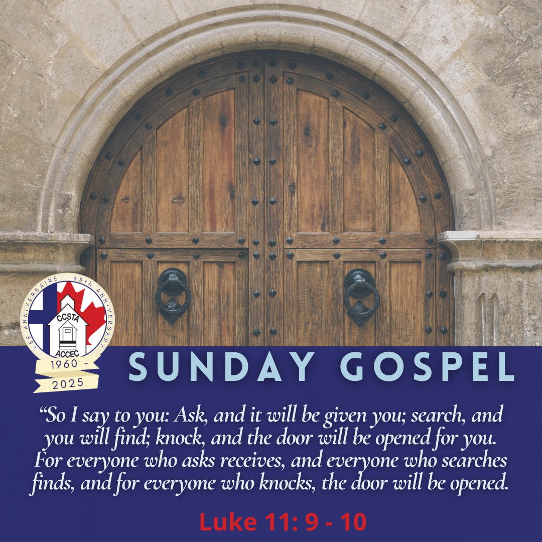 So I say to you: Ask and it will be given you; search and you will find; knock and the door will be opened for you. For everyone who asks receives, and everyone who searches finds, and for everyone who knocks, the door will be opened. 

Luke 11: 9 - 10