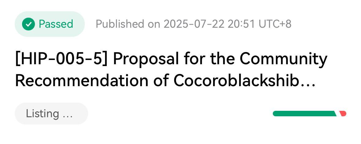 So $COCORO has passed onto the next round for HTX DAO! 🐾👊

Now it needs to undergo risk assesment, FA such as team, technology and trading performance. 

I think we check all the marks and beyond as <a href="/CocoroBlackShib/">Cocoro</a> is purely organic community driven and people are starting to
