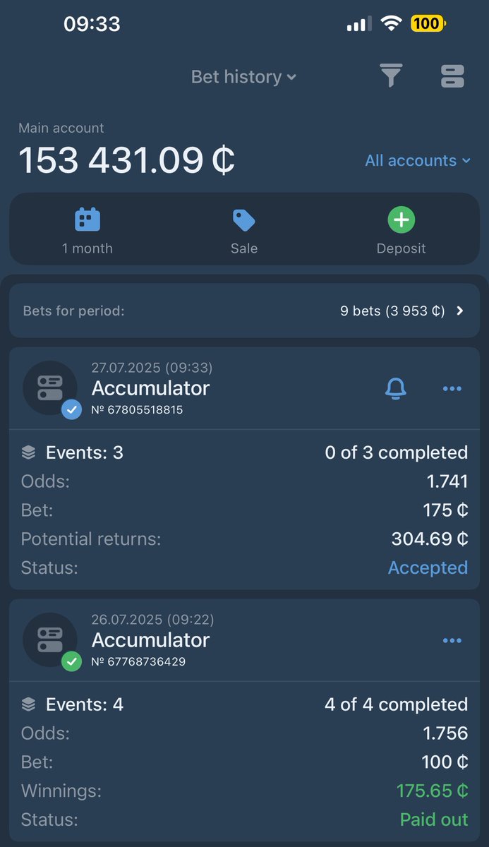 OddsVillage's tweet image. 1xbet
ROLLOVER DAY 2 - Kickoff: 3pm
.
Code 👉🏽 QSRF3
.
Register 1xbet here: cropped.link/oddsvillage
PromoCode: ODDSVILLAGE