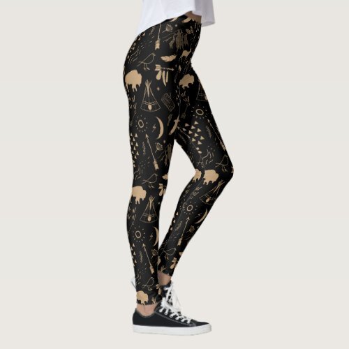 ArrayStores's tweet image. Buffalo Adventures Pattern Kraft Paper ID599 Leggings #nature #wilderness #outdoor #adventures, #great #Leggings ArrayforCards