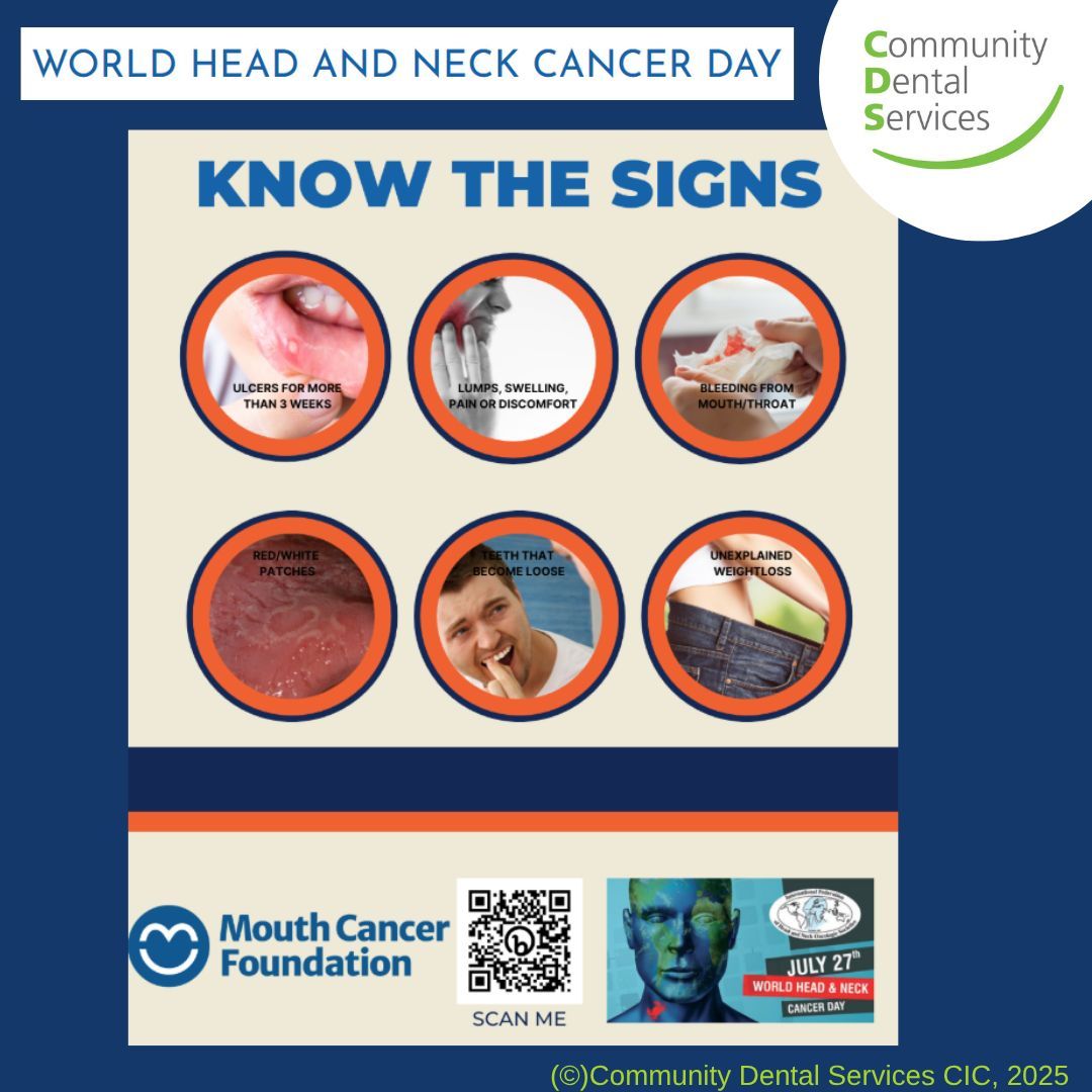 CDS_CIC's tweet image. Today marks World Head and Neck Cancer Day, a global initiative held annually to raise awareness about head and neck cancers, including their prevention, early detection, and treatment. To learn more about the risk factors and recognise the signs and symptoms, please visit…