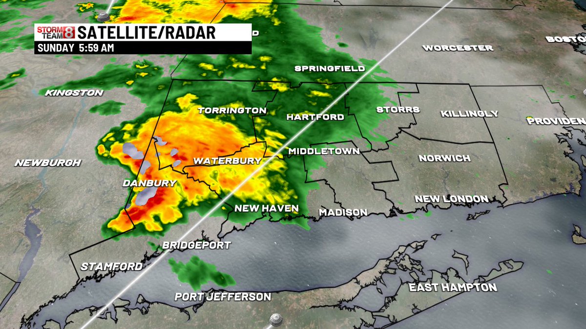 A good slug of rain crossing the state.

We won't see consistent, steady rain today--just some passing showers.  When we aren't dodging the raindrops, expect mainly cloudy skies with highs in the low 80s.

See you on #GMCT on <a href="/WTNH/">WTNH News 8</a>