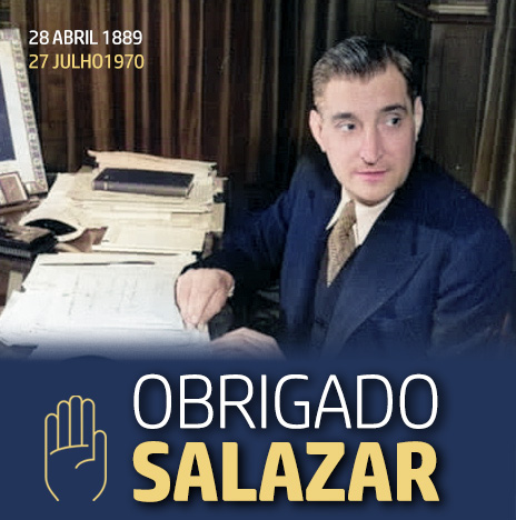Há 55 anos, Salazar deixou-nos.
Deixou-nos obra e legado, que o actual regime se tem encarregado de denegrir e destruir.
Tivemos o privilégio de ter um dos melhores estadistas de todo o mundo contemporâneo!
Viva Salazar!