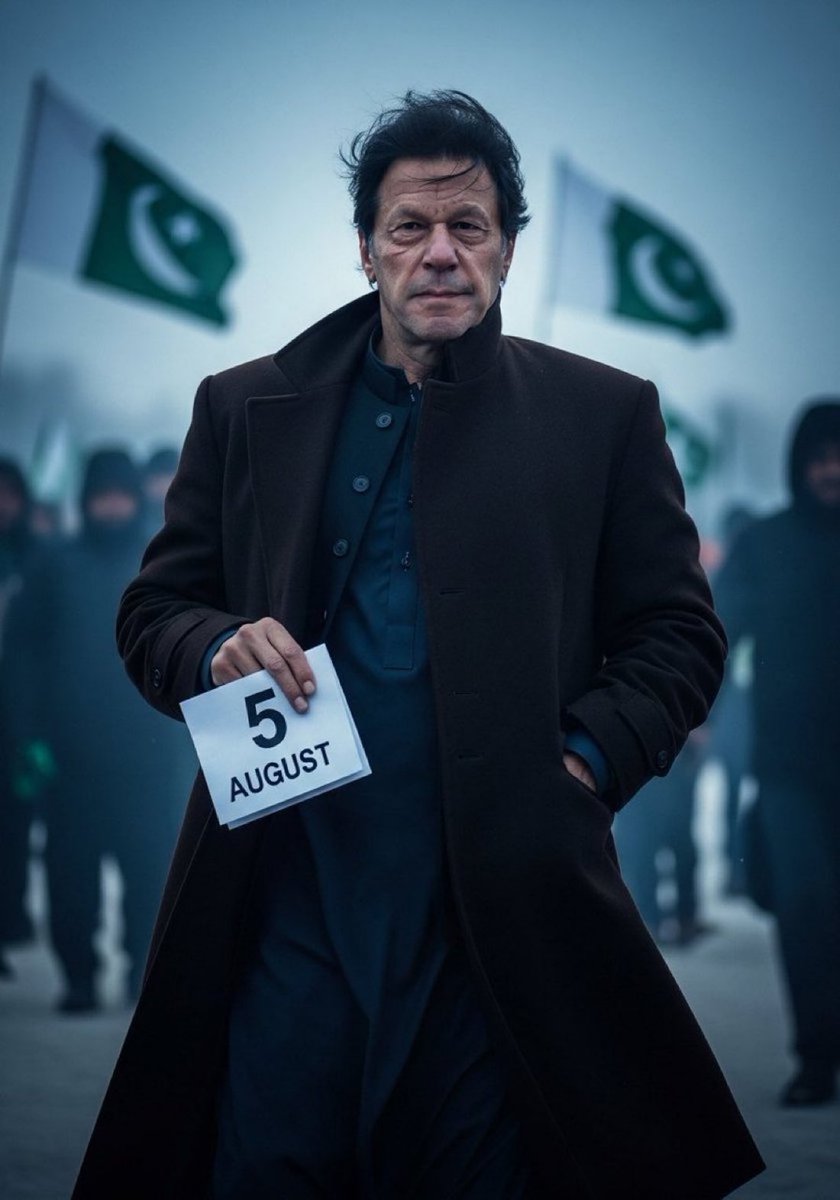 Ishaqbaig___'s tweet image. 5 اگست صرف ایک تاریخ نہیں،
یہ فیصلہ کن گھڑی ہے۔
یا آواز بنو یا خاموش غلام!
یا کھڑے ہو جاؤ  یا مٹی میں دفن ہو جاؤ!
کپتان نے پکارا ہے،
اب ہر غیرت مند پاکستانی کو جواب دینا ہے۔
#کپتان_نے_پکارا_ہے