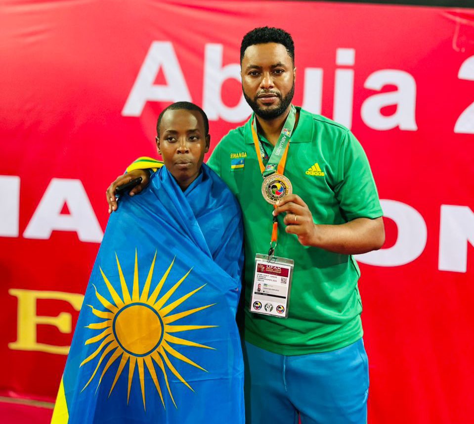 TimesSportRW's tweet image. PHOTOS: Meet Irakoze Aline, the Rwandan karateka who won silver in the junior under-53kg kumite category at the 2025 African Karate Championship in Abuja, Nigeria.