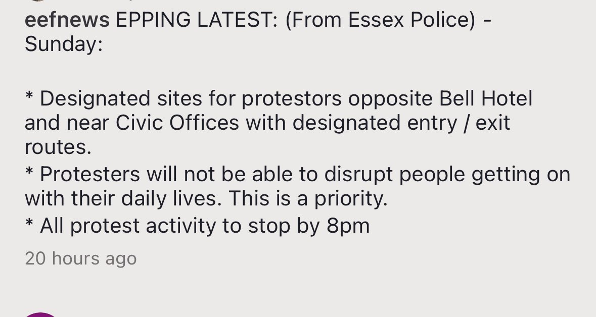 I cannot make the Epping protest today due to family commitments that have been booked for months, but seeing this police plan, it is going to be a shouting fest in metal CAGES.

People who think like us &amp; are worried for our women &amp; children, versus paid agitators with mass