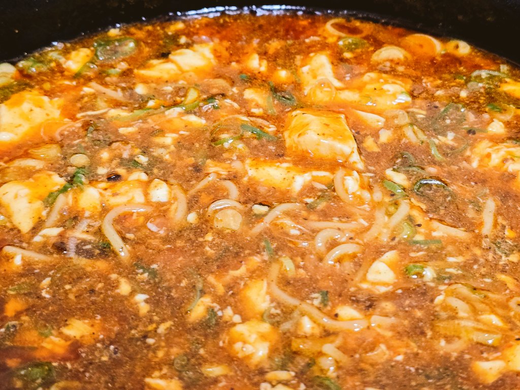 noblemindedness's tweet image. 今夜は麻婆ラーメンです😸