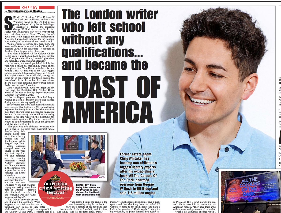 MattNixson's tweet image. Huge thanks @WhittyAuthor for great chat last weekend at #TheakstonsCrimeFestival @HarrogateFest. Here's today's Sunday @Daily_Express interview with @joncoates73 and myself... what a story!
express.co.uk/entertainment/…