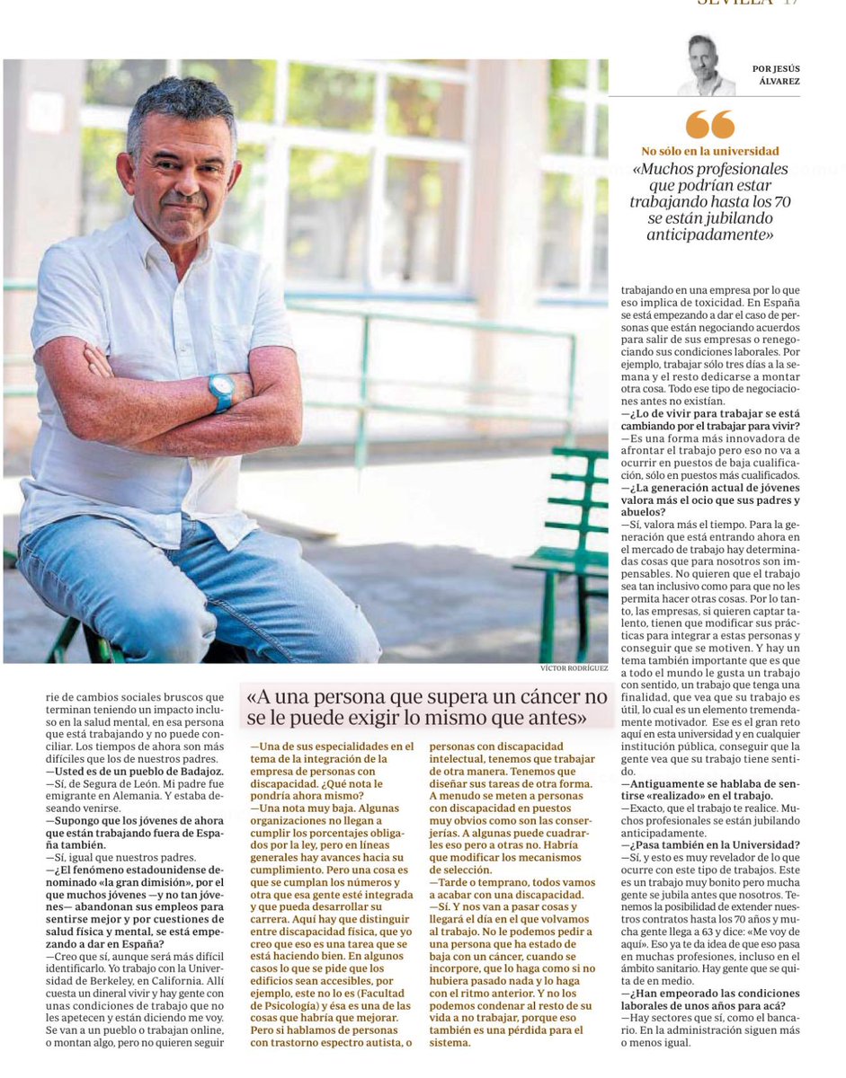 José Luis Gutiérrez Pérez (@jlgutierrezus) on Twitter photo El catedrático <a href="/fjmedinadiaz/">Francisco J. Medina</a>, de <a href="/unisevilla/">Universidad de Sevilla</a> , destaca en <a href="/abcdesevilla/">ABC de Sevilla</a> la importancia de transformar la gestión de las organizaciones, incluida la universidad, para promover la salud mental, el bienestar y avanzar en la igualdad estructural.
#Universidad #SaludMental #Igualdad El catedrático <a href="/fjmedinadiaz/">Francisco J. Medina</a>, de <a href="/unisevilla/">Universidad de Sevilla</a> , destaca en <a href="/abcdesevilla/">ABC de Sevilla</a> la importancia de transformar la gestión de las organizaciones, incluida la universidad, para promover la salud mental, el bienestar y avanzar en la igualdad estructural.
#Universidad #SaludMental #Igualdad