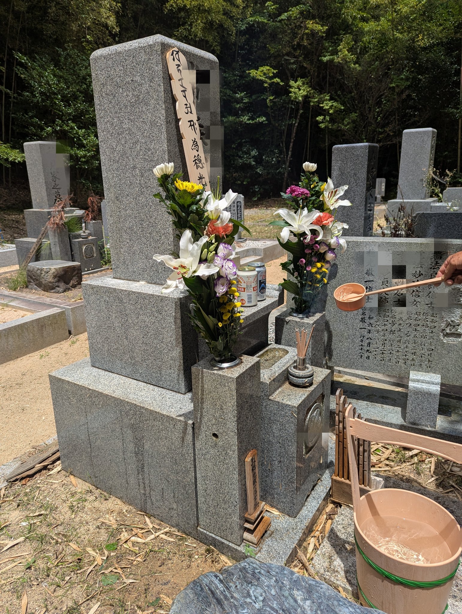 母の墓前にて【PSA9】 田代まさし on X: 