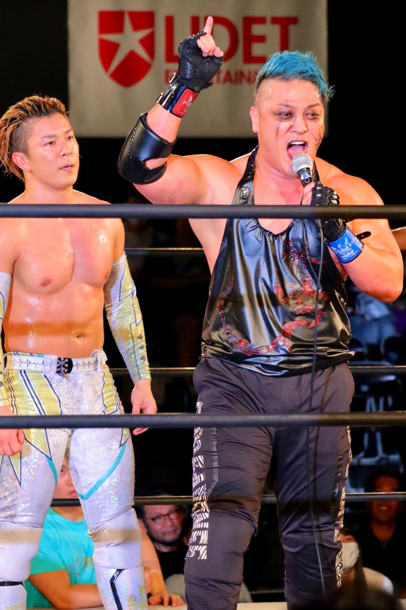 Nobutake33's tweet image. 2025.7.24 新宿FACE

8.21敗者解散マッチへ💥

#GLEAT 
#反GLEMONSTERS
#河上シャーマン隆一　
#反属