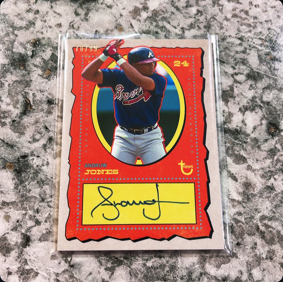 davisdugout's tweet image. Let give another card away
$25 BMWT takes this
Andrew Jones 78/99
@Elliott0924 @AnthonyCa2Tx @BBBCollectibles