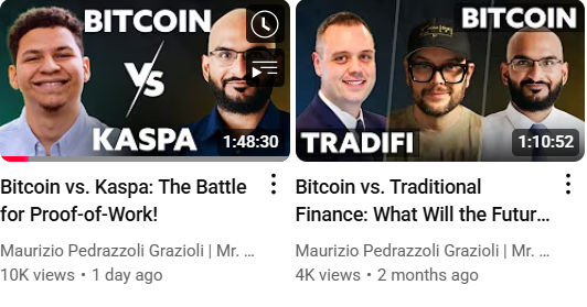 <a href="/KaspaSilver/">Kaspa Silver 𐤊</a> For those who think the views came just because of #Bitcoin: the previous podcast, also about Bitcoin and only two months ago, barely reached 4K views. The difference now? All eyes are on #Kaspa 🤖