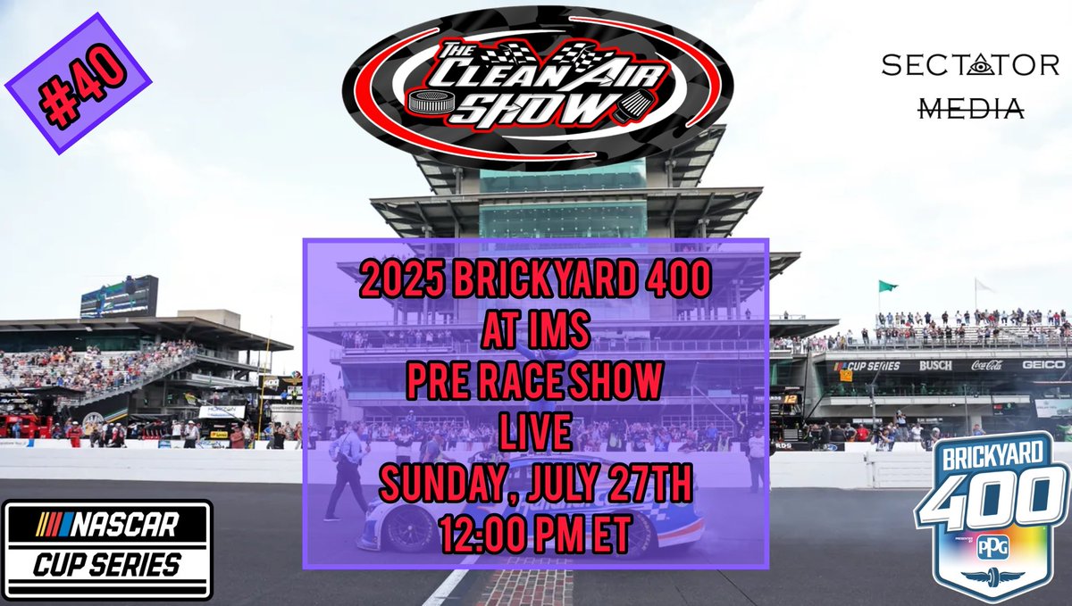 CleanAirShow's tweet image. Crown Jewel (sorta?) race day! We go live at noon to get you ready for all the action over on our YouTube, Facebook, and X pages!