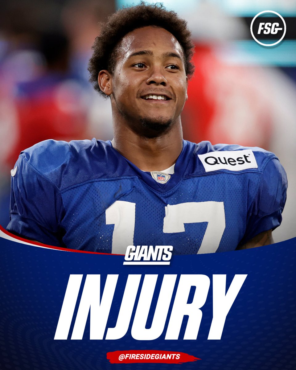 FiresideGiants's tweet image. ⚠️ Wan’Dale Robinson and Bryce Ford-Wheaton both suffered injuries during today’s practice.

Robinson was “banged up” for the second straight practice after another collision, but stayed on the sideline, indicating he didn’t suffer anything major.

Unfortunately, BFW suffered…