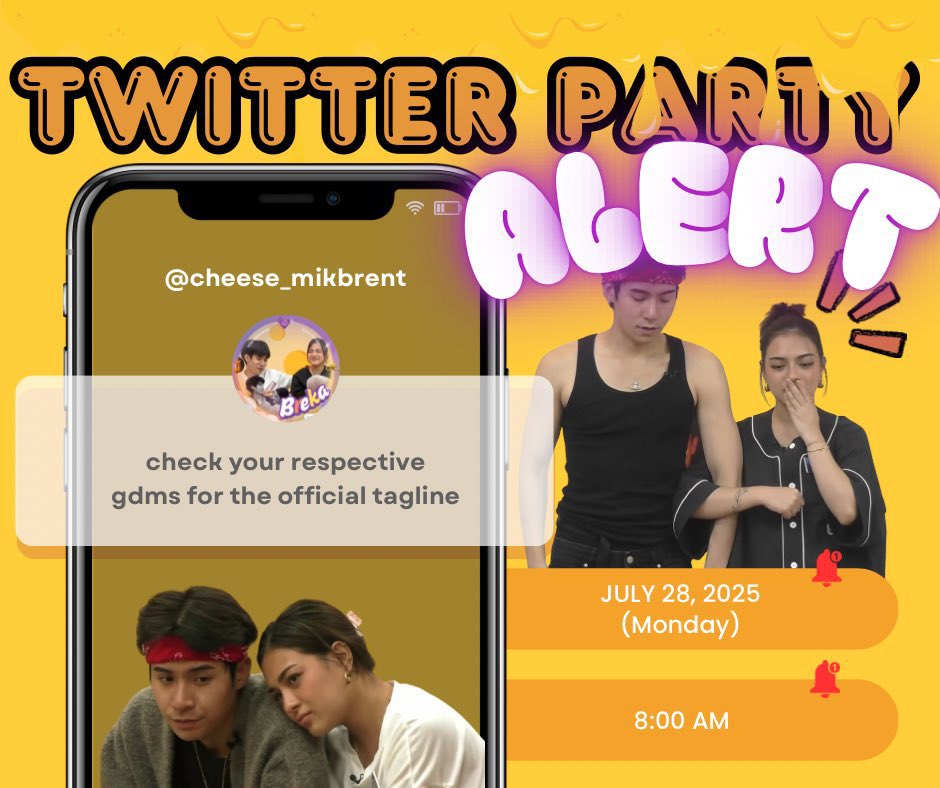 cheese_mikbrent's tweet image. ๐ง๐ฅ๐๐ก๐๐๐ก๐ ๐ฃ๐๐ฅ๐ง๐ฌ ๐๐๐๐ฅ๐ง โผ๏ธ
๐ : July 28, 2025 (Monday)
๐ : 8:00 AM
Kindly wait for the official tagline that will be sent in your respective GDM ๐
Save drafts MENTies!