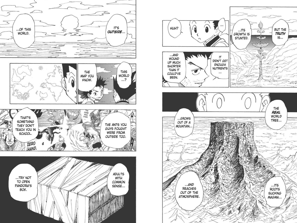 bibiiking11's tweet image. this stretch of chapters at the end of election arc is unreal 337-338-339 are all timers #hxh