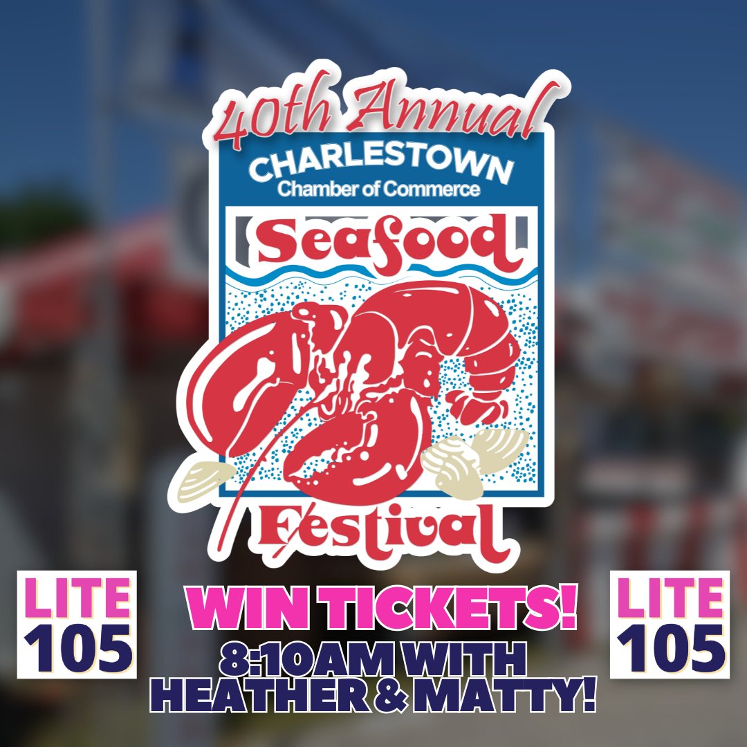Heather &amp; Matty: Join us this coming week (Mon-Fri at 8:10am) as we SPIN the WHEEL OF FUN and give away tickets to the 40th Annual Charlestown Seafood Festival (8/1 - 8/3) at Ninigret Park in Charlestown!