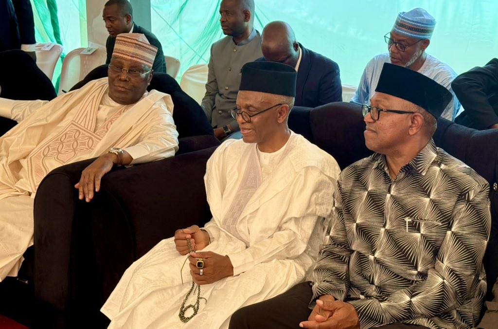 ATIKU MEDIA (@atikumedia2023) on Twitter photo His Excellency <a href="/atiku/">Atiku Abubakar</a> Abubakar, <a href="/PeterObi/">Peter Obi</a>, <a href="/elrufai/">Nasir Ahmad El-Rufai</a>
Nigerians, Get Ready For The Tsunami Of Change!
Nigeria Must Work Again In Our Time.
Itās Coalition Or Nothing!
#AtikuObi2027
#ADC š¤ His Excellency <a href="/atiku/">Atiku Abubakar</a> Abubakar, <a href="/PeterObi/">Peter Obi</a>, <a href="/elrufai/">Nasir Ahmad El-Rufai</a>
Nigerians, Get Ready For The Tsunami Of Change!
Nigeria Must Work Again In Our Time.
Itās Coalition Or Nothing!
#AtikuObi2027
#ADC š¤