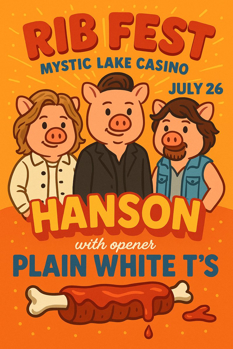 hansonstage's tweet image. Setlist: July 26, 2025 Minneapolis, MN - blog.hansonstage.com/2025/07/27/set…