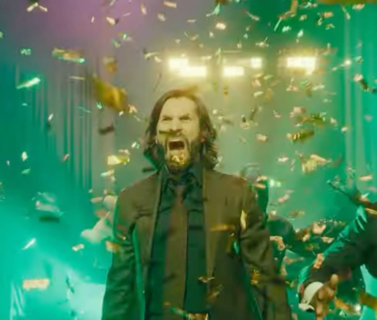 invincibleFan_'s tweet image. why is he screaming at confetti