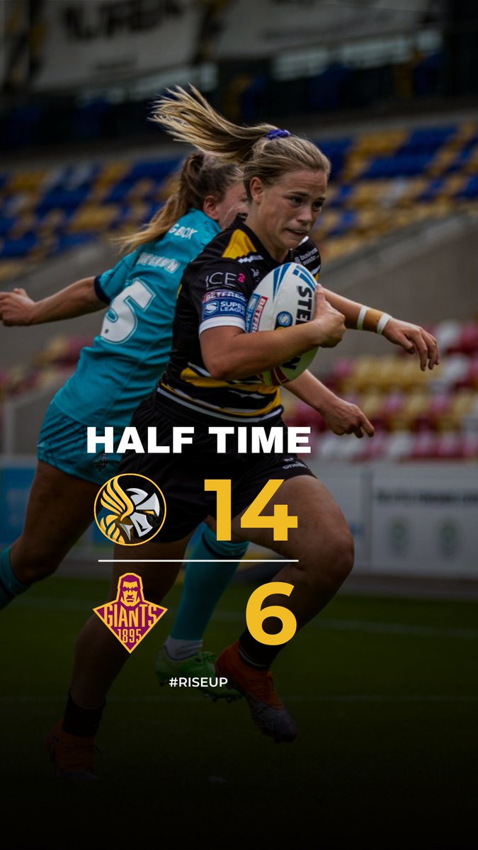 YorkValkyrie's tweet image. ππΌππ-ππππ
βοΈ The Valks have a controlled first half at the LNER Community Stadium with a 14 - 6 lead.
Into the second half we go...
#RiseUp | #WeAreYork | #Together