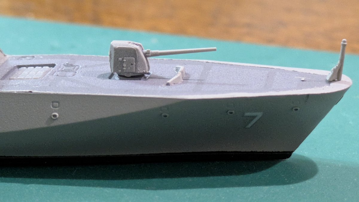 88fleetJMSDF's tweet image. 速報　「によど」就役！
デカールは「やはぎ」のを使用
P社よりＴ社が組みやすいと思いました。
#自衛艦隊模型