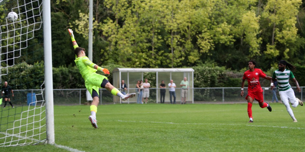 Fine margins.... an inch lower and the game would have taken a turn. Thirty seconds later Hythe took the lead. All the best to both teams. Full match photos on my FB page: Paul Willmott - fotoreel