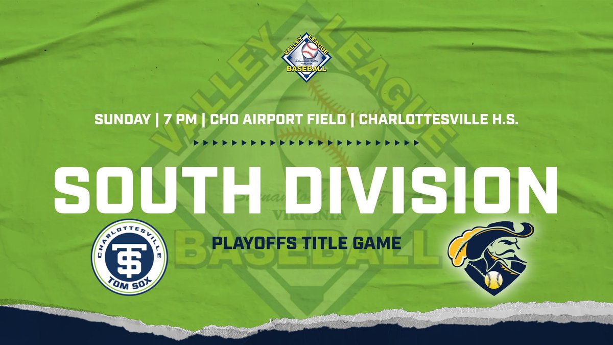 VBLBaseball's tweet image. Charlottesville hosts Culpeper tonight for the South Division title.