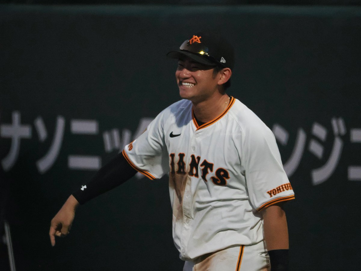 mknm_gpht's tweet image. ホームアウトした時のこの笑顔よ😁😁

2025-07-27 ジャイアンツタウンスタジアム
#萩尾匡也
#ジャイアンツ #giants #巨人