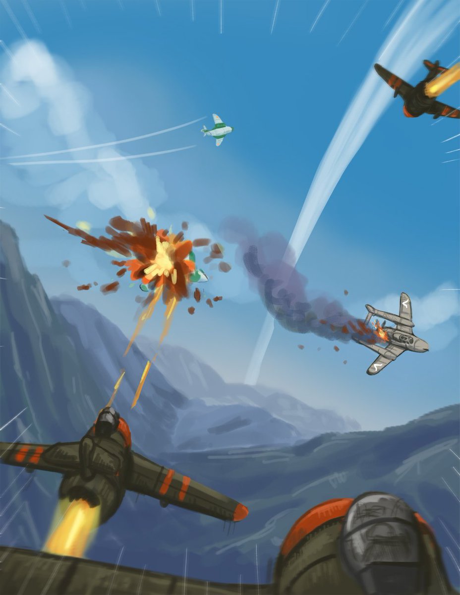 choitukaee's tweet image. #airfortress Innenring Great War air brawls repost :D #sketcho