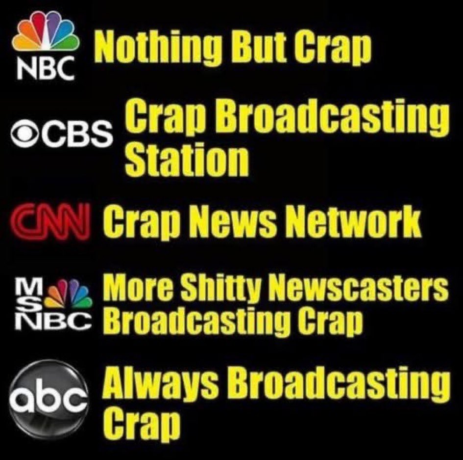 CandSStew's tweet image. The state of mainstream media today! No wonder their viewership is in the toilet!