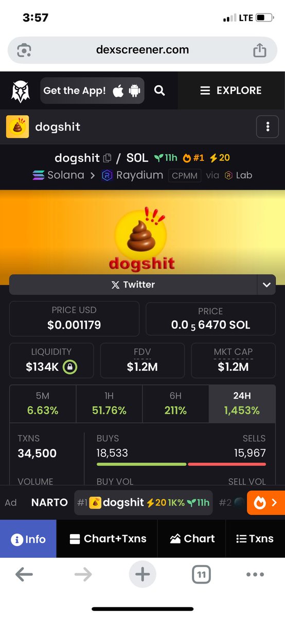 Hamtech01's tweet photo. I drop the signal in telegram 
$dogshit 
#Crypto #memecoin #hamtech https://t.co/2DCzNs9QQ3
