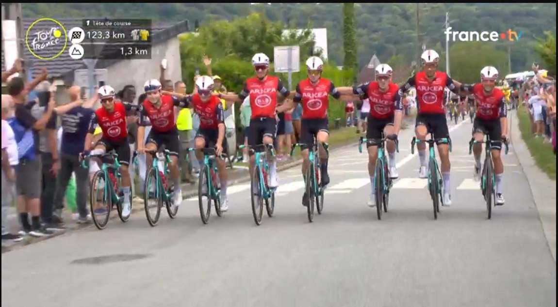 BRAVO à l'équipe <a href="/arkeabbhotels/">ARKEA-B&B HOTELS</a> et à son leader Kévin Vauquelin d'avoir animé <a href="/LeTour/">Tour de France™</a> même si personne ne sait ce que demain sera fait pour cette formation si attachante. 
#RégionTour #vainqueur2025 #TDFF2025