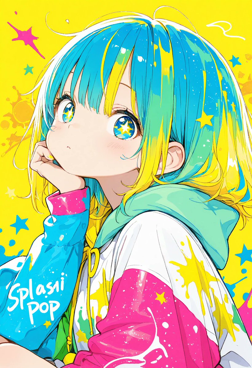 Aiilast's tweet image. Splash pop
#AIart