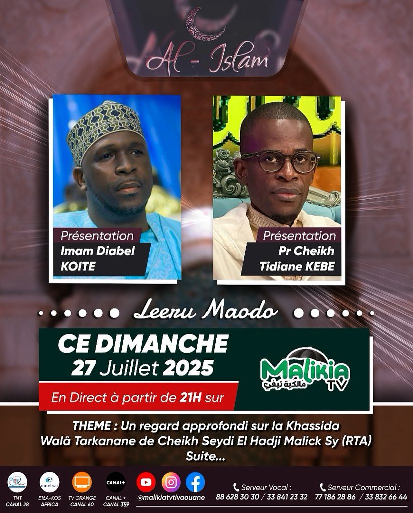 MalikiaTv's tweet photo. #AlIslam #MalikiaTvLive #LeeruMaodo https://t.co/8cfE4tWpmD