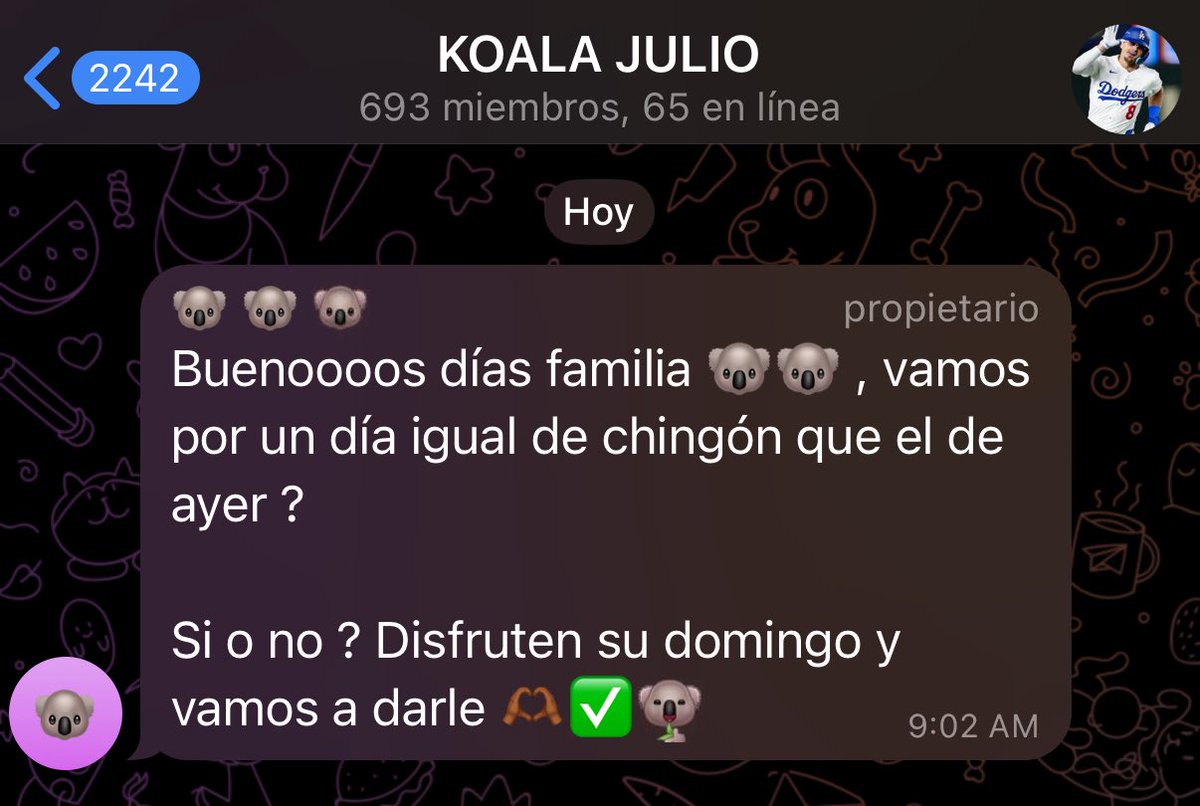 PickCristianRey's tweet photo. 🔥 ANDAMOS COBRANDO ABSOLUTAMENTE TODO CON KOALA 🔥

💸 HOY QUIERO QUE VOLVAMOS A GANAR TODOS JUNTOS 💰

DEPENDE DE SUS ME GUSTA ❤️ Y RT 🔄. https://t.co/THcBnNoHaM