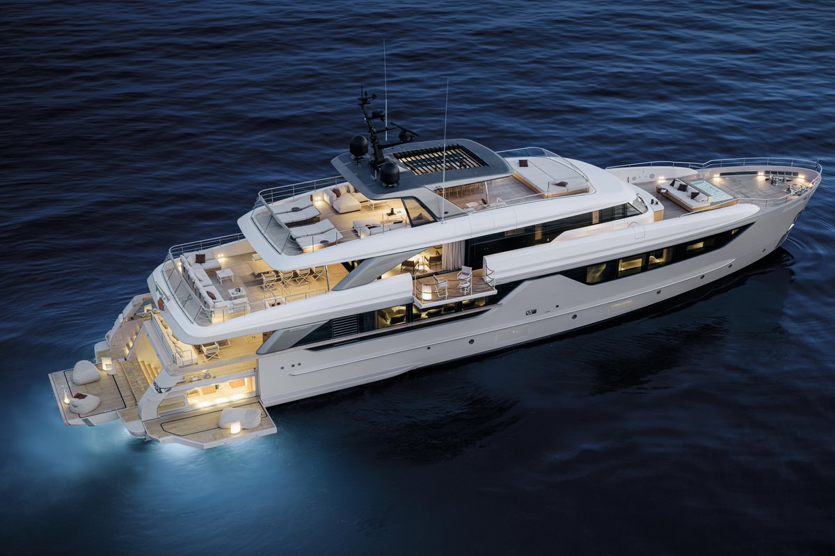 boatint's tweet image. Spacious enough to impress, yet manageable at 40m, the SD132 sits in one of the market’s most competitive sweet spots.
It’s a bold evolution of Sanlorenzo’s semi-displacement line - longer, larger and built to stand out in a segment everyone wants to master.
BOAT steps aboard…