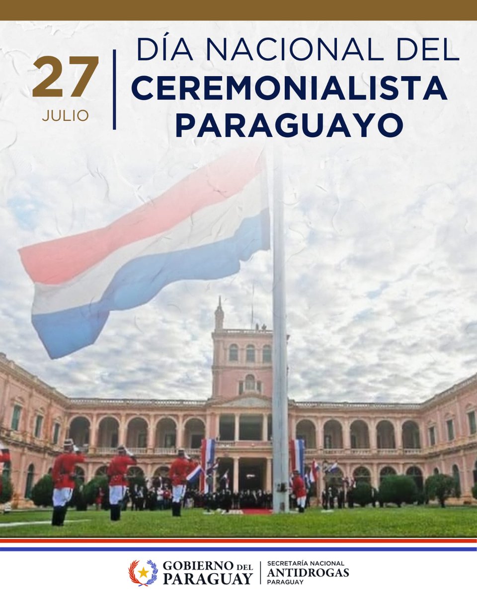 senad_paraguay's tweet image. En el Día Del Ceremonialista, saludamos a quienes con profesionalismo y discreción fortalecen la imagen institucional y el orden en los actos oficiales.

¡Gracias por su labor al servicio del Estado paraguayo!

#GobiernoDelParaguay