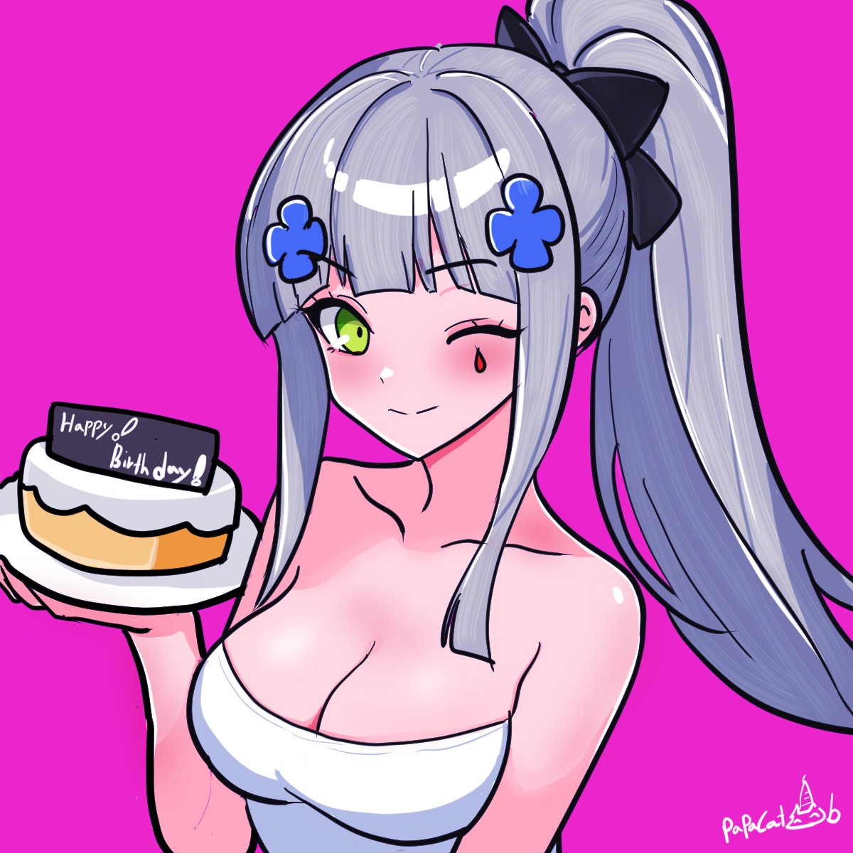 papacat0737's tweet image. #Klukai #GirlsFrontline #소녀전선 #ドルフロ #少女前线 #HK416 #GirlsFrontline2Exilium
Here’s Klukai remembering my birthday — isn’t she the sweetest?