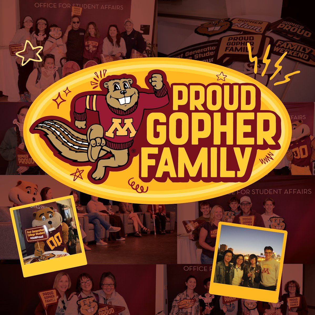 We love our Gopher families, today on National Parents Day and every day! Join our celebration of families at Family Weekend 9/26-9/28! Register at the link in our bio!