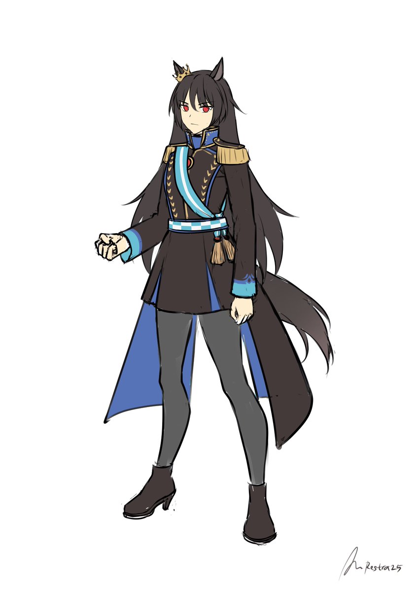 restra25's tweet image. Here we go, King Argentine - Uma Musume version