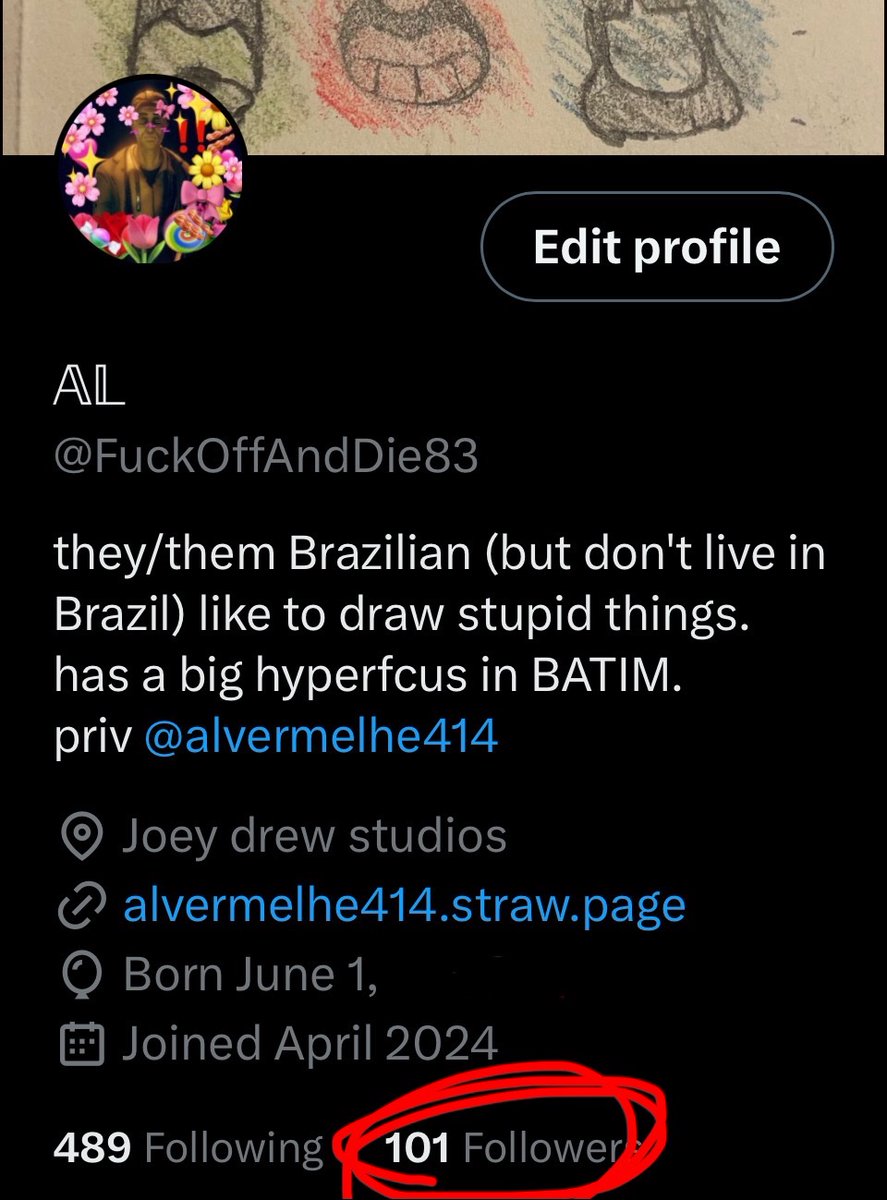 FuckOffAndDie83's tweet image. AHHHHH THANK YOU ALL FOR 101 FOLLOWERS!!! this is a dream coming true