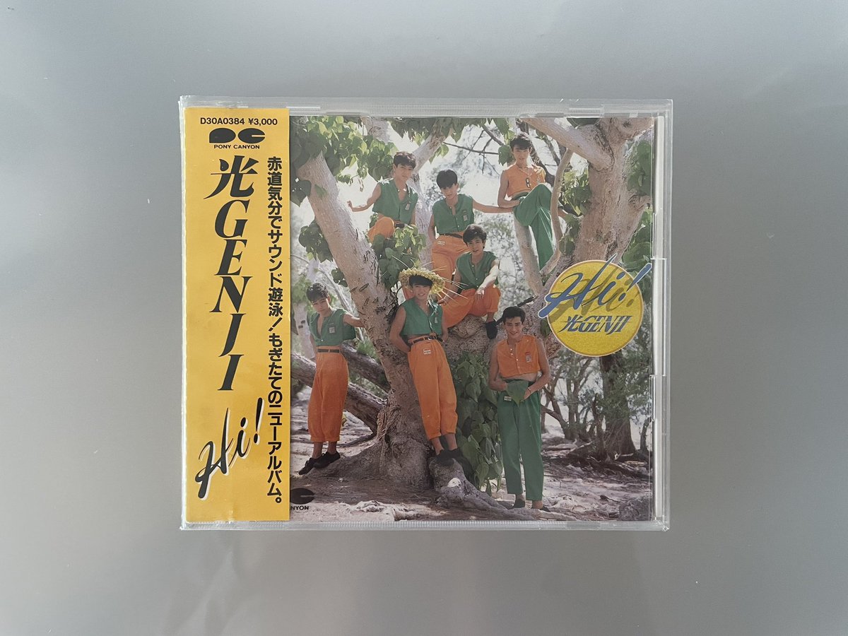 hanimage58's tweet image. 1988年7月28日に光GENJIの「Hi!」が発売されて37周年。最大のヒット曲となる「パラダイス銀河」を収録した2ndアルバムです。個人的には「ファンキー・ランド」「サマースクール」」君を乗せた海賊船」「インナーアドベンチャー」など元気な曲が初期の光GENJIらしくて好みでございます。
#光GENJI
#Hi