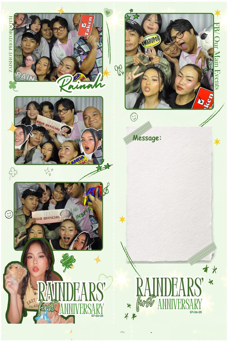 Here are all the photo booth pictures from yesterday! 📷✨

🔗: facebook.com/share/1E3UuM8y…

#RainCelmar | Rain Celmar