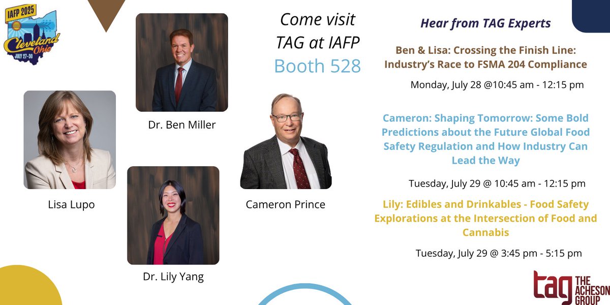 Are you heading to IAFP? Stop by Booth #528 to connect with our experts in food safety and public health. Whether you have specific questions or just want to say hello, we’re looking forward to connecting!

#IAFP2025 #FoodSafety