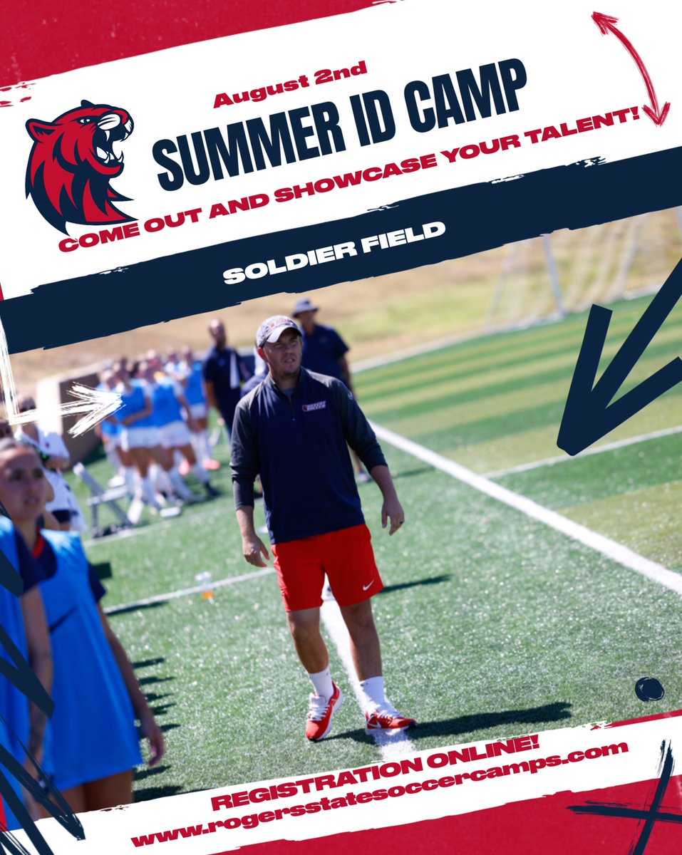 We are less than a week away from our 2nd ID camp of the Summer!!

Come and join us for our last ID camp of the summer on the Hill August 2nd!

Details and to Register can be found at rogersstatesoccercamps.com

<a href="/ImYouthSoccer/">ECNL/GA/Recruiting/College Soccer</a> 
<a href="/Discover_CS/">DiscoverCollegeSoccer.com</a> 
<a href="/jordanjamahl/">Jordan Watson</a>