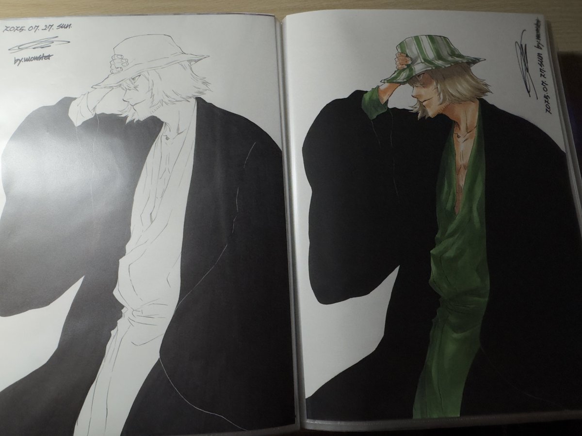 Monster_Art_'s tweet image. 우라하라 키스케 드로잉 #BLEACH