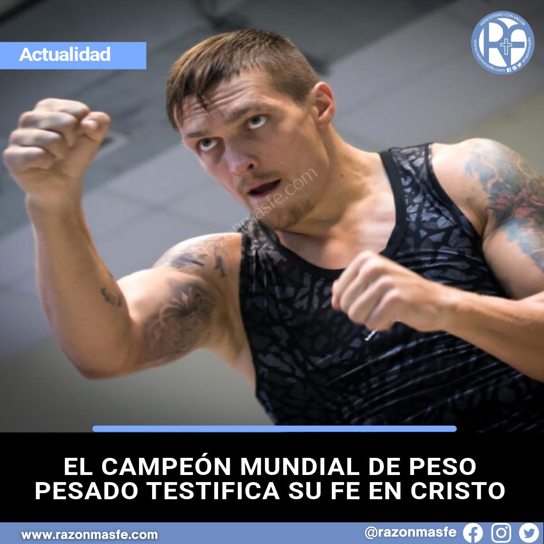 razonmasfe's tweet image. 📰El campeón mundial de boxeo Oleksander Usyk demuestra su fe cristiana tras vencer a Daniel Dubois en Londres. &quot;Jesucristo es mi vida y la Virgen María es mi madre&quot;, declaró.
➕ info: razonmasfe.com/el-campeon-mun…